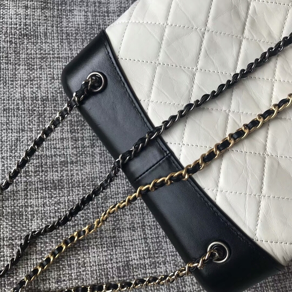 Chanel 2018 Original Calfskin Leather Backpack 81229 White Chanel 2018 Original Calfskin Leather Backpack 81229 White