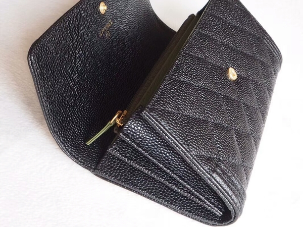 Chanel Boy Matelasse Long Wallet Calfskin Leather CHA5264 Black Chanel Boy Matelasse Long Wallet Calfskin Leather CHA5264 Black