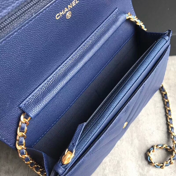 Chanel Owl Pendant Flap Shoulder Bag Calfskin Leather A33814 Blue Chanel Owl Pendant Flap Shoulder Bag Calfskin Leather A33814 Blue