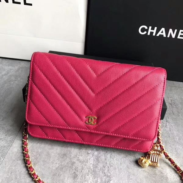 Chanel Owl Pendant Flap Shoulder Bag Calfskin Leather A33814 Pink Chanel Owl Pendant Flap Shoulder Bag Calfskin Leather A33814 Pink