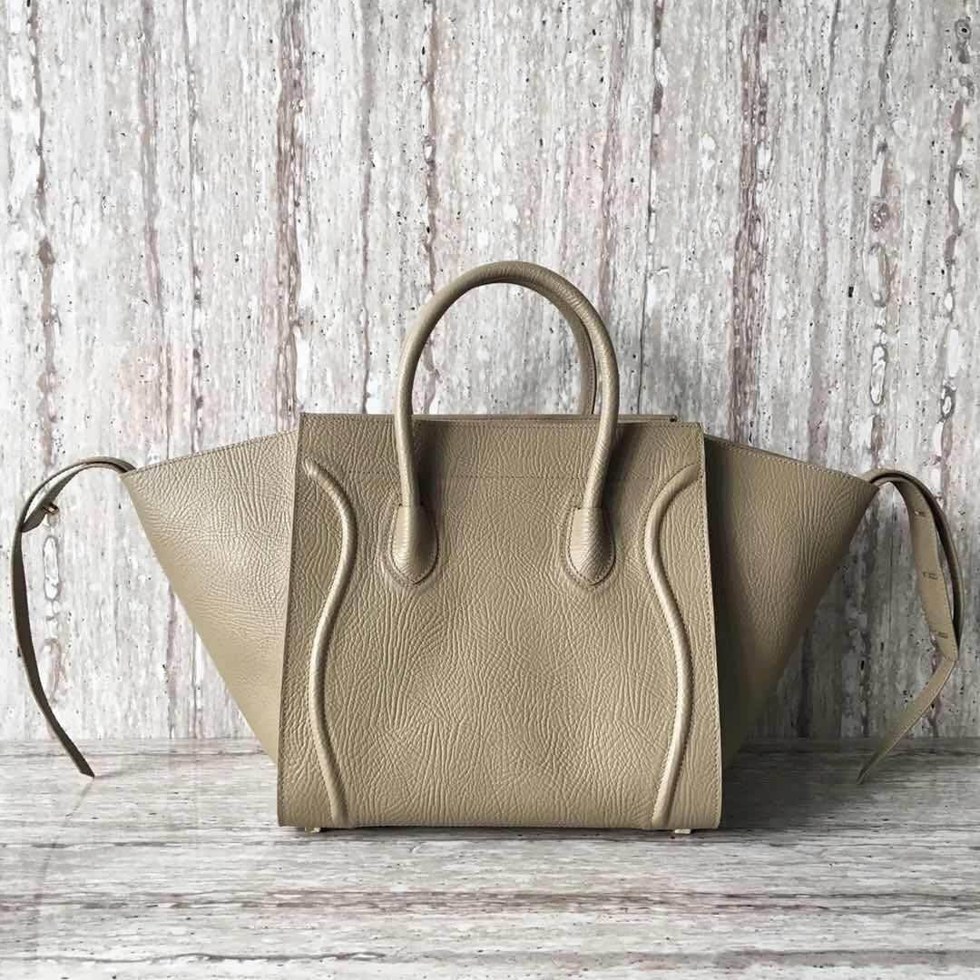 Celine Luggage Phantom Tote Bag Calfskin Leather CT3372 Grey Celine Luggage Phantom Tote Bag Calfskin Leather CT3372 Grey