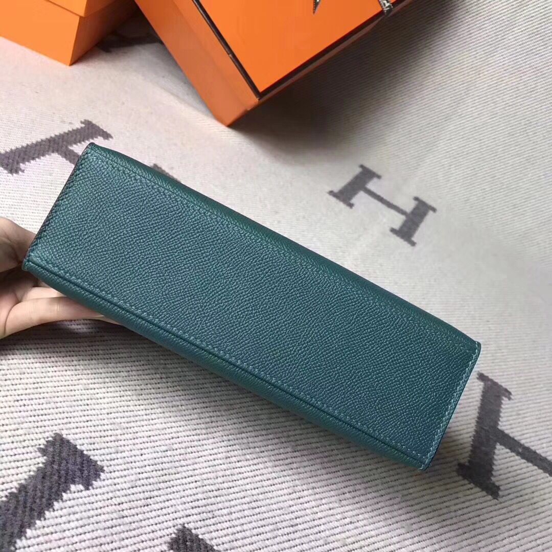 Hermes Kelly 22CM Tote Bag Original Epsom Leather KL22 Dark Green Hermes Kelly 22CM Tote Bag Original Epsom Leather KL22 Dark Green