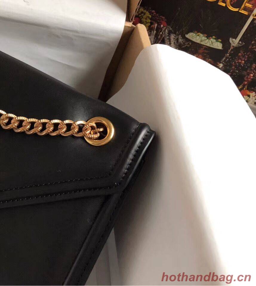 Dolce & Gabbana Calfskin Leather 4046 black Dolce & Gabbana Calfskin Leather 4046 black