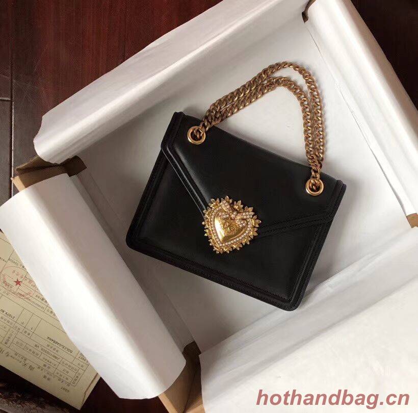 Dolce & Gabbana Calfskin Leather 4046 black Dolce & Gabbana Calfskin Leather 4046 black