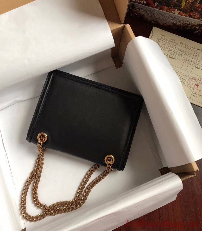 Dolce & Gabbana Calfskin Leather 4046 black Dolce & Gabbana Calfskin Leather 4046 black