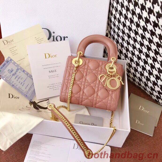 MINI LADY DIOR-TAS VAN ROZE LAMSLEER M398 MINI LADY DIOR-TAS VAN ROZE LAMSLEER M398