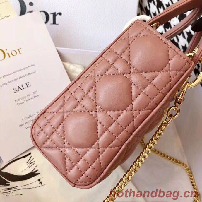 MINI LADY DIOR-TAS VAN ROZE LAMSLEER M398 MINI LADY DIOR-TAS VAN ROZE LAMSLEER M398