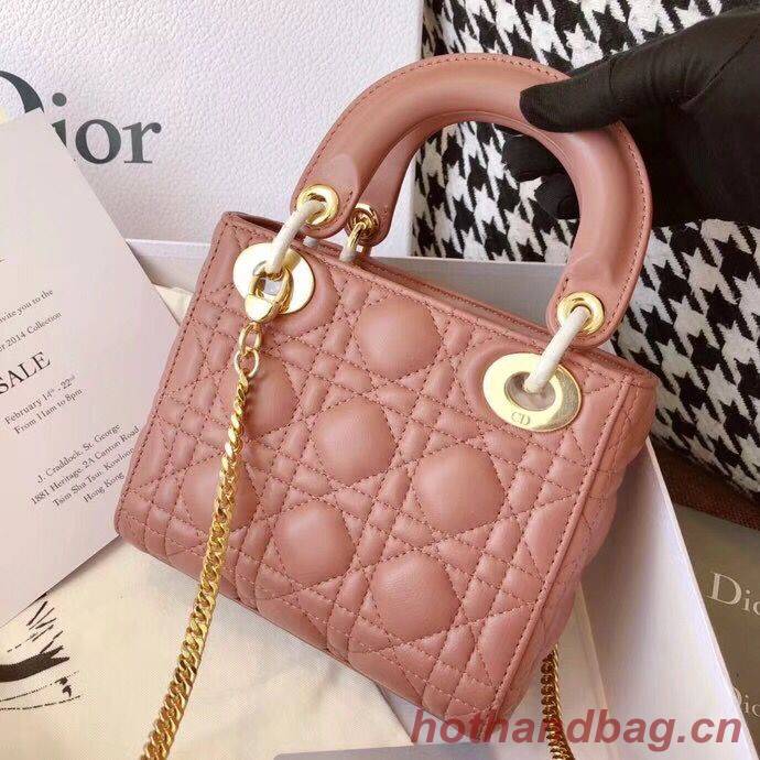 MINI LADY DIOR-TAS VAN ROZE LAMSLEER M398 MINI LADY DIOR-TAS VAN ROZE LAMSLEER M398