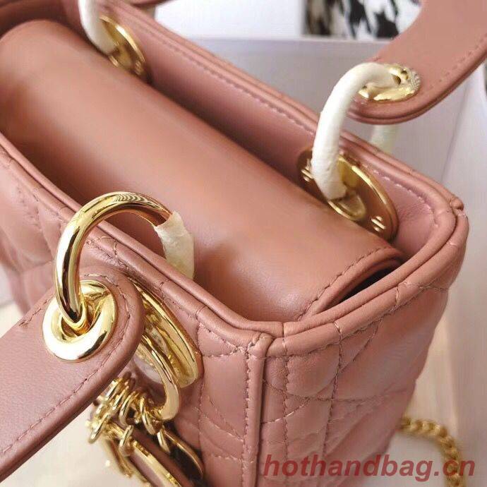 MINI LADY DIOR-TAS VAN ROZE LAMSLEER M398 MINI LADY DIOR-TAS VAN ROZE LAMSLEER M398