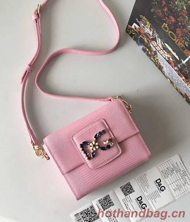 Dolce & Gabbana Calfskin Leather shoulder bag 5568 pink Dolce & Gabbana Calfskin Leather shoulder bag 5568 pink