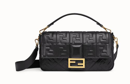 FENDI BAGUETTE large Shoulder Bag 8BR771A black FENDI BAGUETTE large Shoulder Bag 8BR771A black