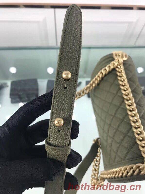 Chanel Leboy Original Calfskin leather Shoulder Bag Dark Green A67086 Gold Chanel Leboy Original Calfskin leather Shoulder Bag Dark Green A67086 Gold