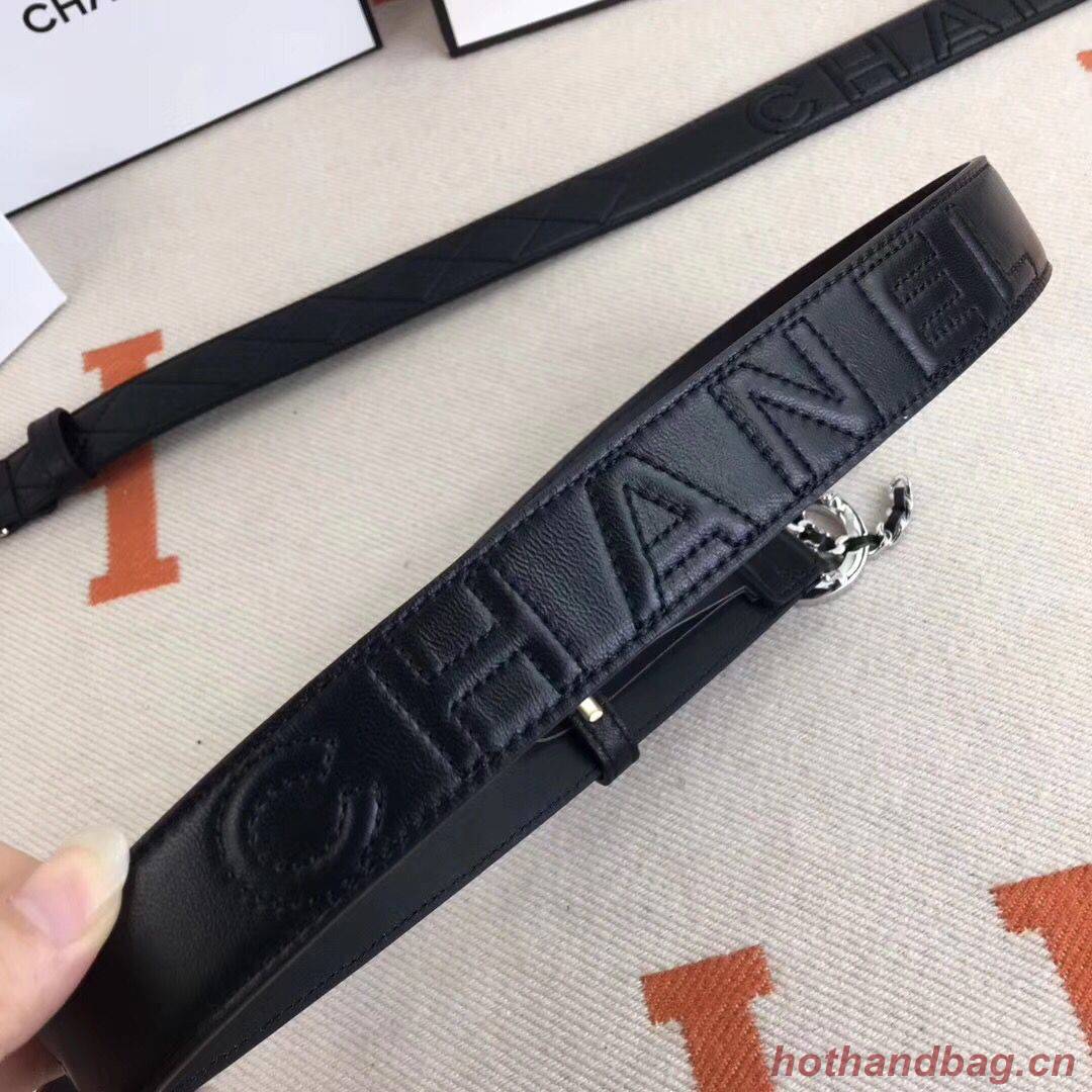 Chanel Calf Leather Belt Wide with 30mm 56610 Chanel Calf Leather Belt Wide with 30mm 56610