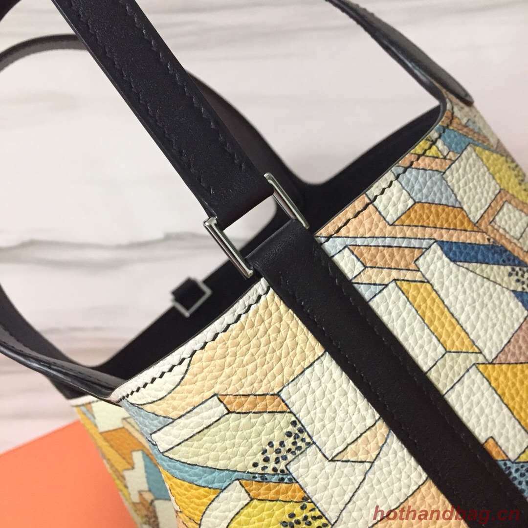 Hermes Picotin Lock 22cm Bags Litchi Leather HPT88 black Hermes Picotin Lock 22cm Bags Litchi Leather HPT88 black