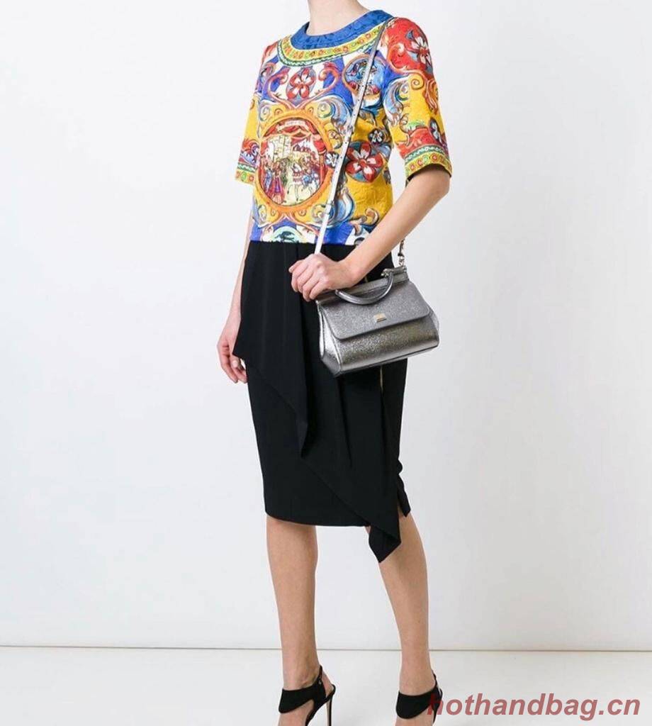 Dolce & Gabbana SICILY Bag Calfskin Leather 4135-2 Dolce & Gabbana SICILY Bag Calfskin Leather 4135-2