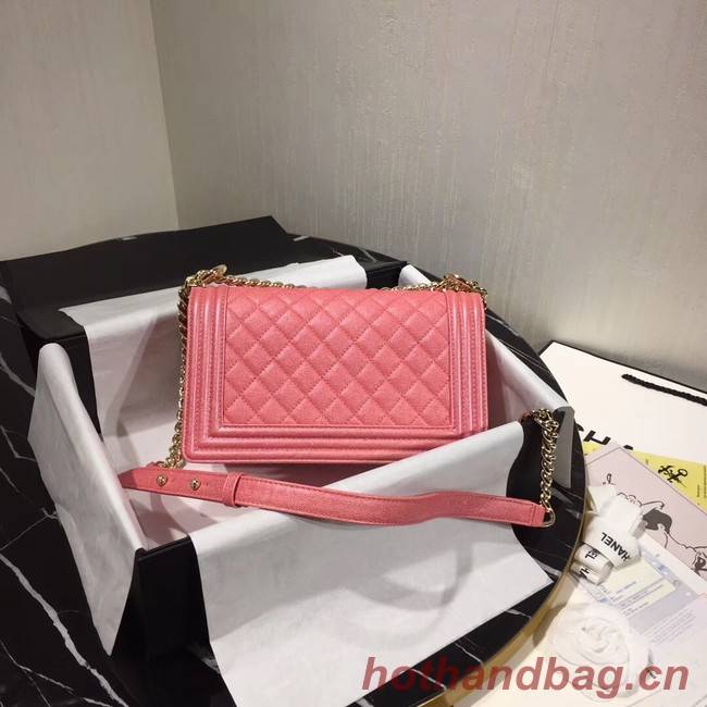 Chanel Le Boy Flap Shoulder Bag Original Leather Pink A67086 Gold Chanel Le Boy Flap Shoulder Bag Original Leather Pink A67086 Gold