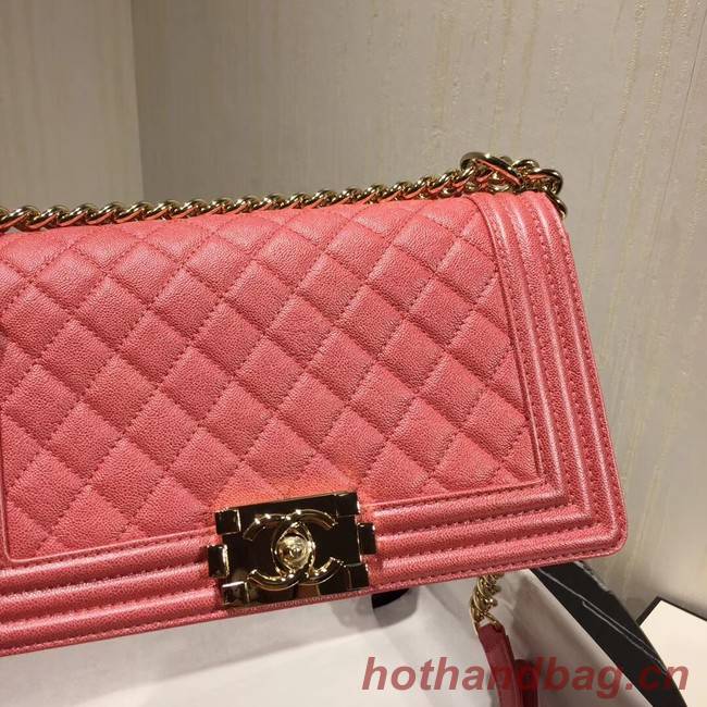 Chanel Le Boy Flap Shoulder Bag Original Leather Pink A67086 Gold Chanel Le Boy Flap Shoulder Bag Original Leather Pink A67086 Gold