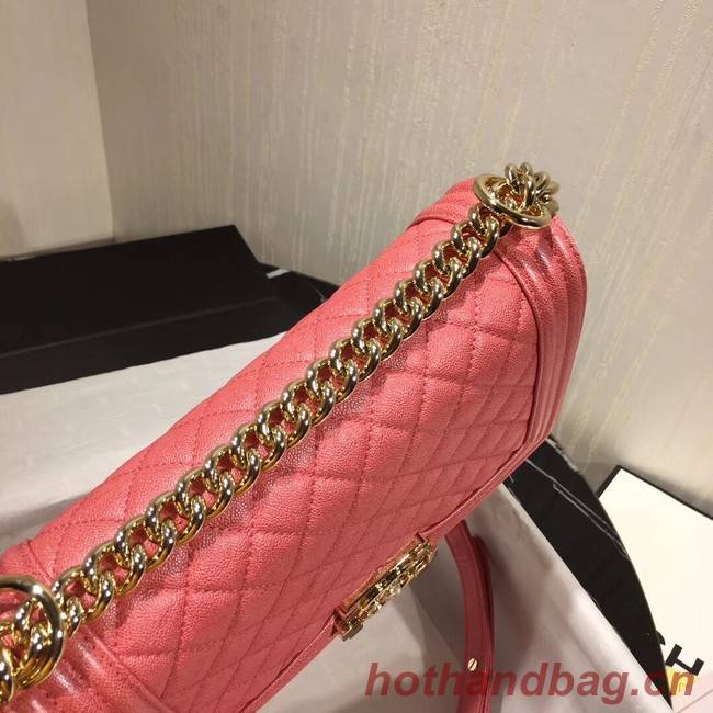 Chanel Le Boy Flap Shoulder Bag Original Leather Pink A67086 Gold Chanel Le Boy Flap Shoulder Bag Original Leather Pink A67086 Gold