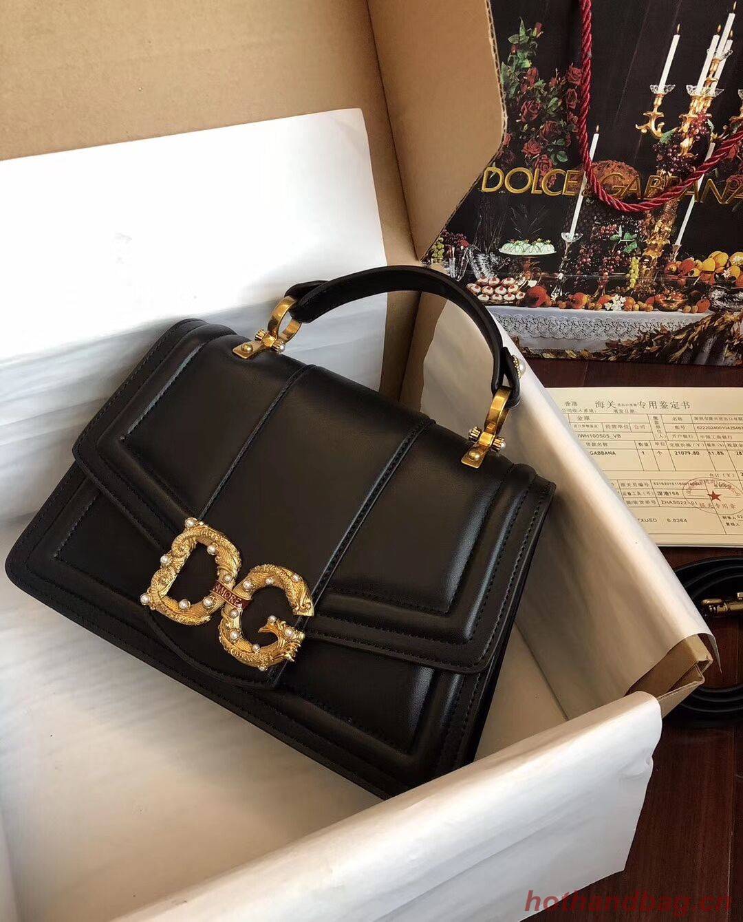 Dolce & Gabbana Origianl Leather Bag 4916 Black Dolce & Gabbana Origianl Leather Bag 4916 Black