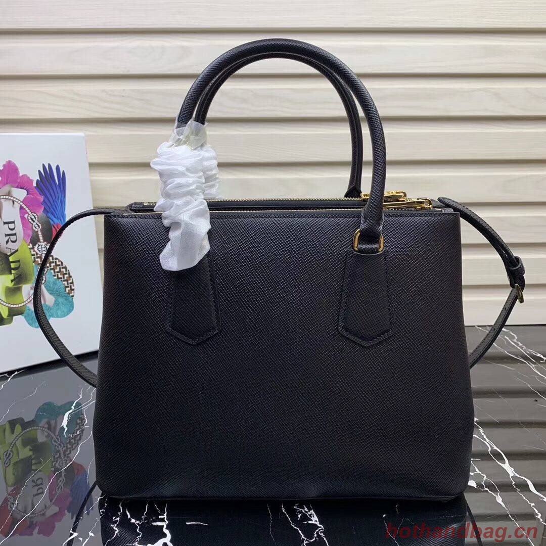 Prada Galleria Saffiano Leather Bag 1BA232 Black Prada Galleria Saffiano Leather Bag 1BA232 Black