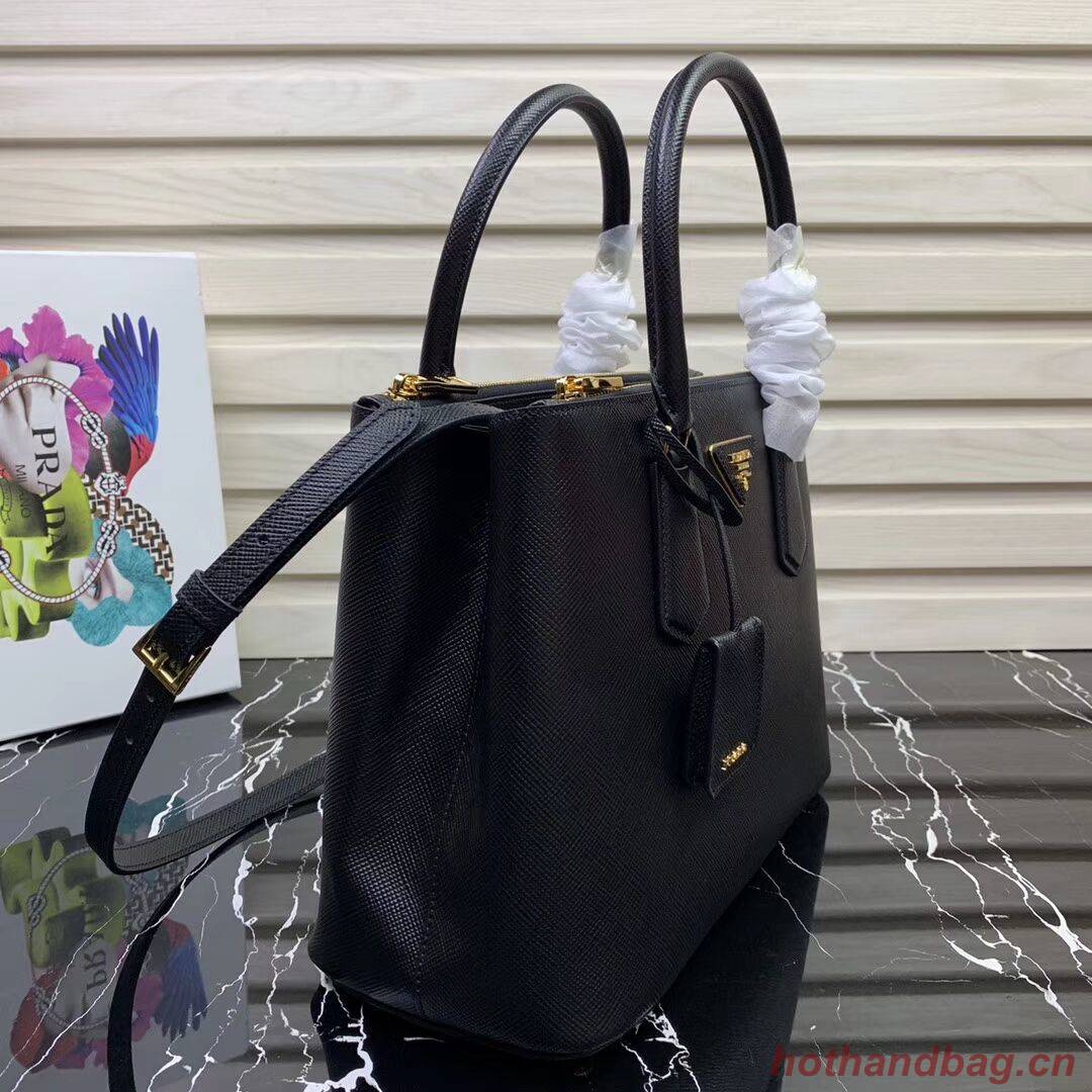 Prada Galleria Saffiano Leather Bag 1BA232 Black Prada Galleria Saffiano Leather Bag 1BA232 Black