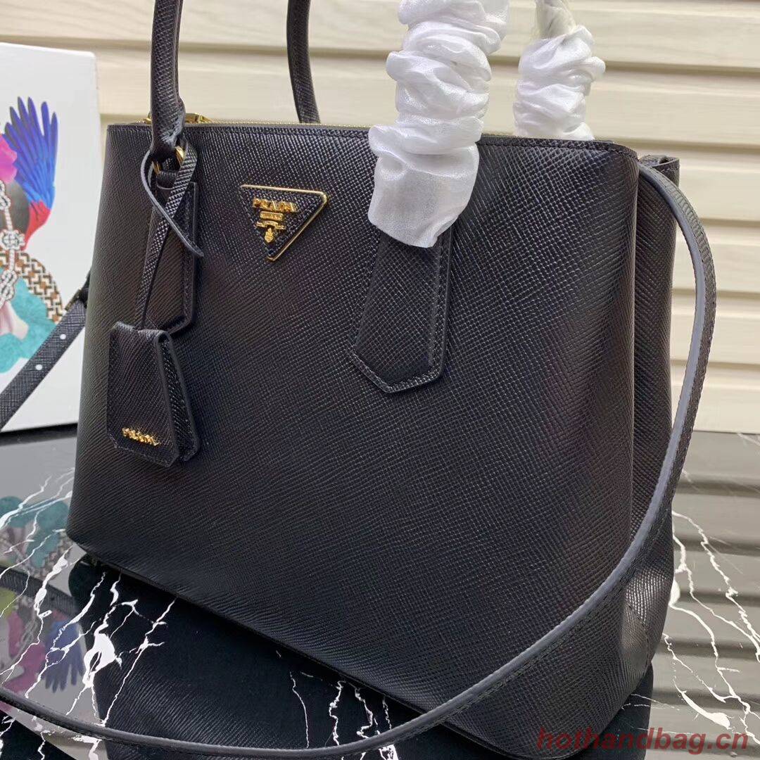 Prada Galleria Saffiano Leather Bag 1BA232 Black Prada Galleria Saffiano Leather Bag 1BA232 Black