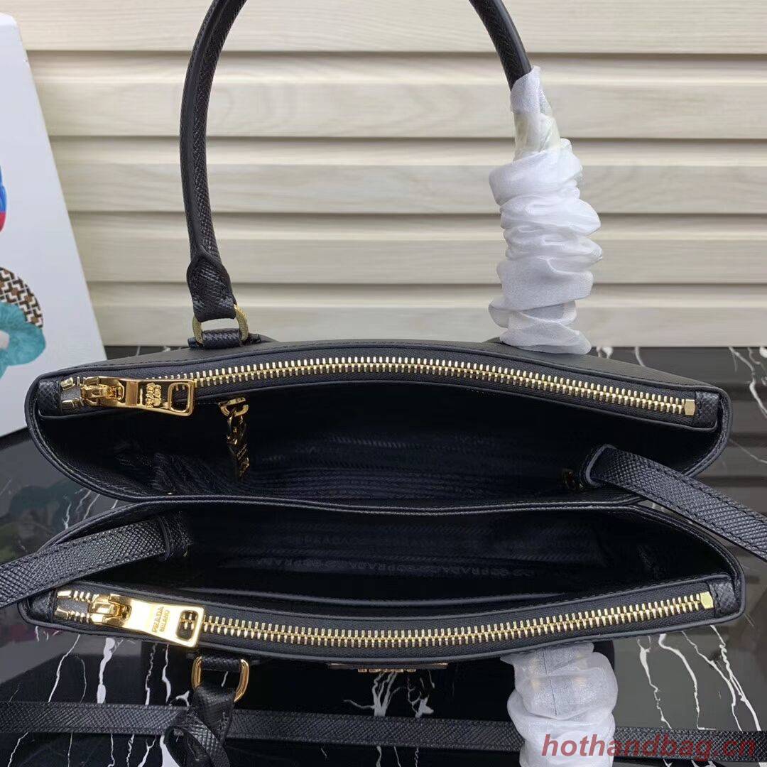 Prada Galleria Saffiano Leather Bag 1BA232 Black Prada Galleria Saffiano Leather Bag 1BA232 Black