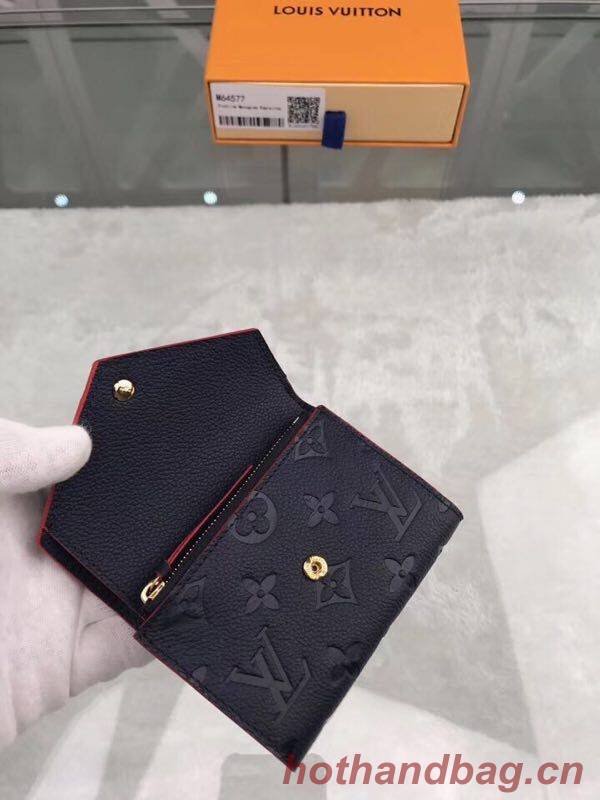 Louis Vuitton Original Monogram Empreinte Wallet M58439 Navy Blue Louis Vuitton Original Monogram Empreinte Wallet M58439 Navy Blue
