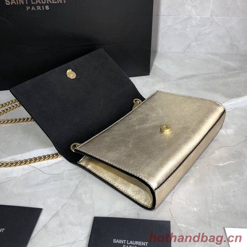 Yves Saint Laurent Kate Small Sheepskin Shoulder Bag Y469390 Gold Yves Saint Laurent Kate Small Sheepskin Shoulder Bag Y469390 Gold