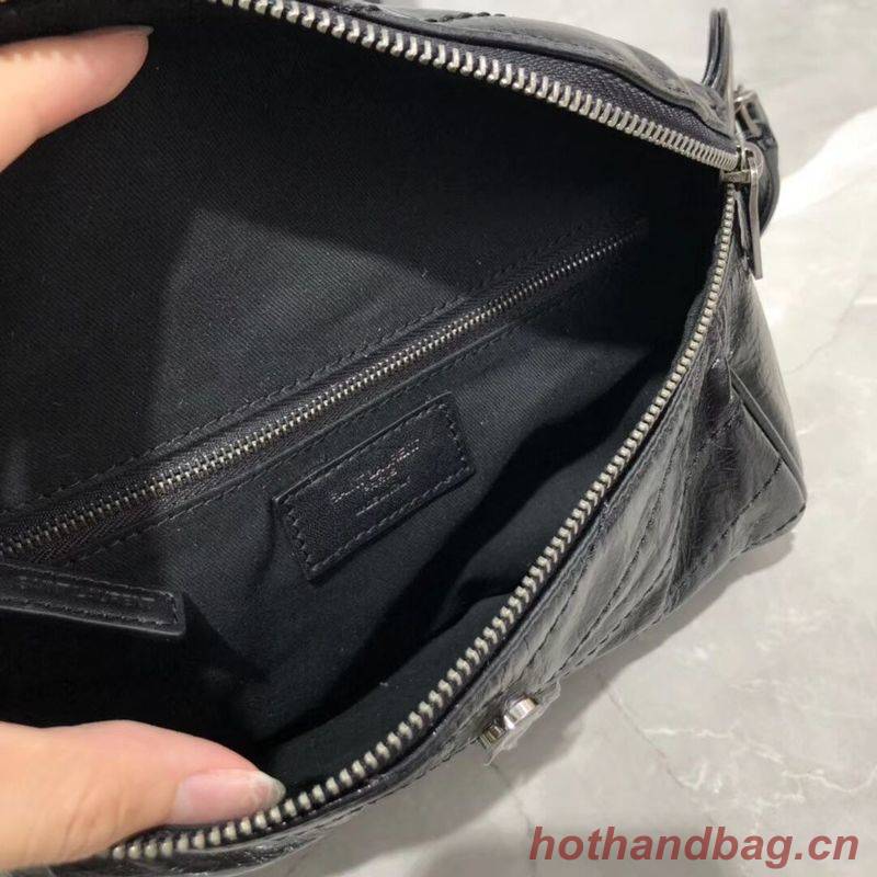 Yves Saint Laurent Niki Leather Shoulder Bag Y577124 Black Yves Saint Laurent Niki Leather Shoulder Bag Y577124 Black