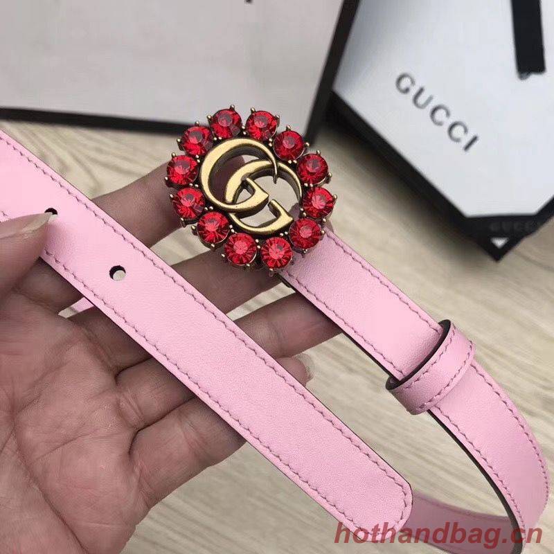 Gucci 2CM Leather Belt 414521 Pink Gucci 2CM Leather Belt 414521 Pink