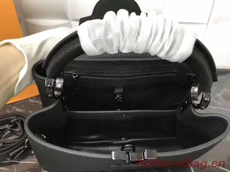 Louis Vuitton original Elegant Capucines BB Bags M94517 Black Louis Vuitton original Elegant Capucines BB Bags M94517 Black