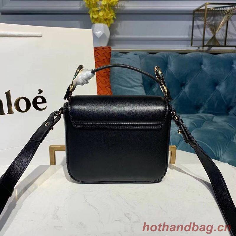 Chloe Original Calfskin Leather Top Handle Small Bag 3S030 Black Chloe Original Calfskin Leather Top Handle Small Bag 3S030 Black