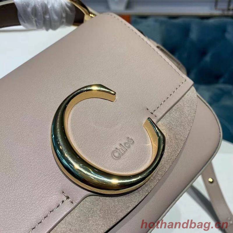 Chloe Original Calfskin Leather Top Handle Small Bag 3S030 Gray Chloe Original Calfskin Leather Top Handle Small Bag 3S030 Gray