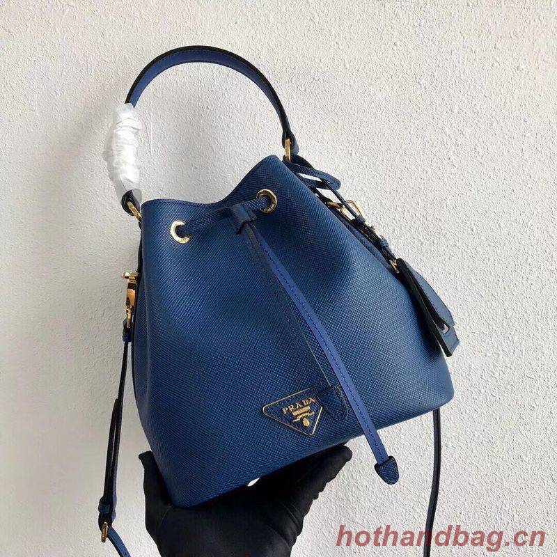 Prada Galleria Saffiano Leather Bag 1BE032 Blue Prada Galleria Saffiano Leather Bag 1BE032 Blue