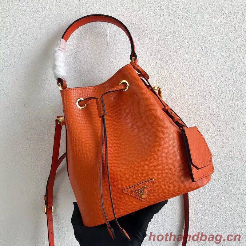Prada Galleria Saffiano Leather Bag 1BE032 Orange Prada Galleria Saffiano Leather Bag 1BE032 Orange