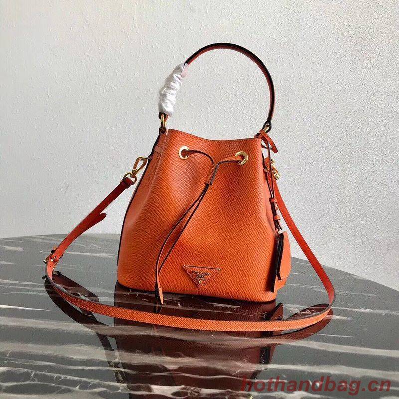 Prada Galleria Saffiano Leather Bag 1BE032 Orange Prada Galleria Saffiano Leather Bag 1BE032 Orange