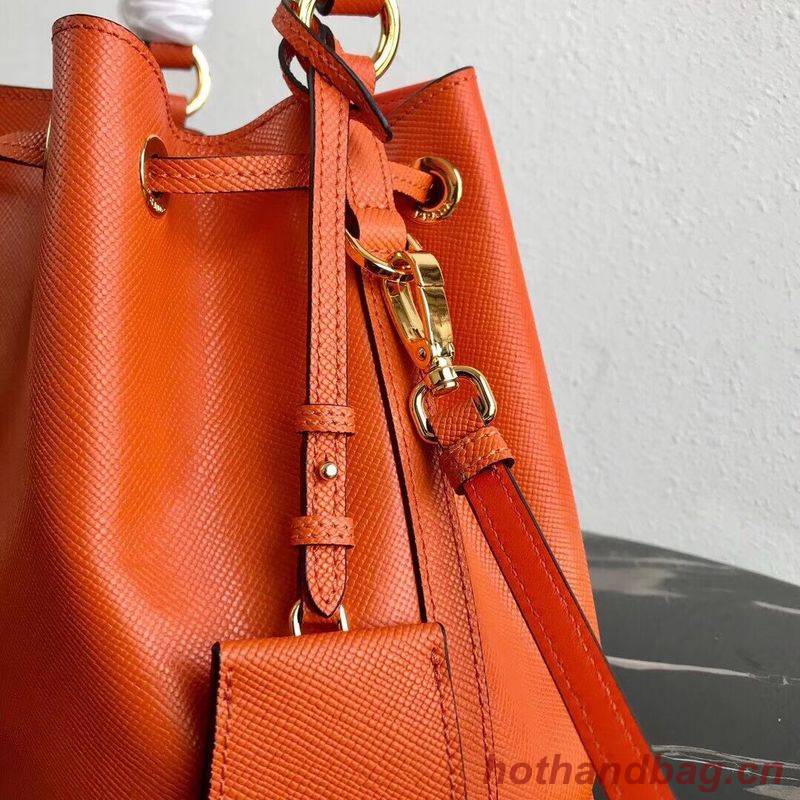 Prada Galleria Saffiano Leather Bag 1BE032 Orange Prada Galleria Saffiano Leather Bag 1BE032 Orange