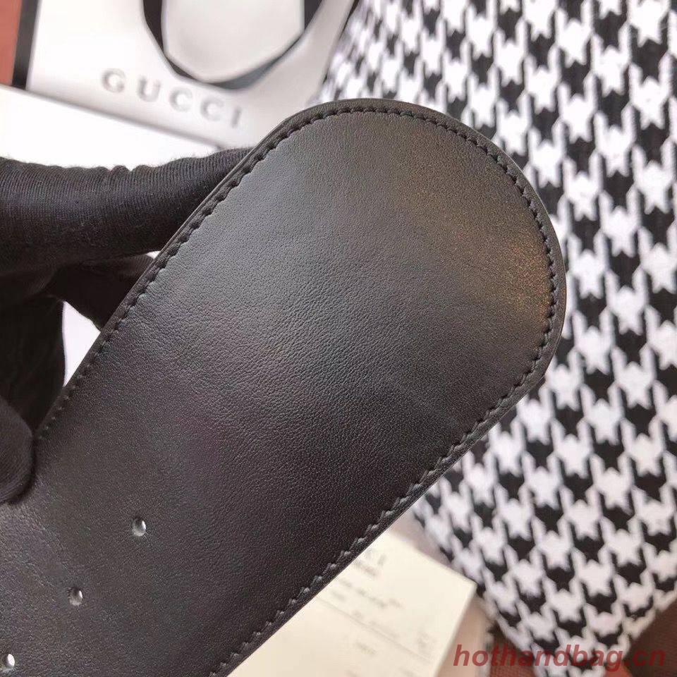 Gucci Original Calf Leather 7CM Belt 68884C Black Gucci Original Calf Leather 7CM Belt 68884C Black