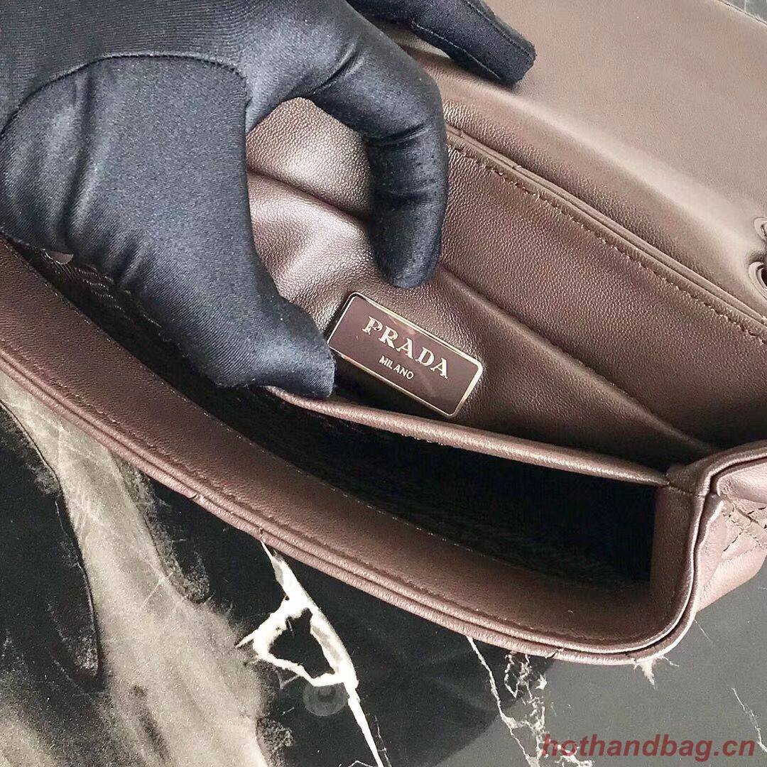 Small Prada Spectrum shoulder bag 1BD233 Dark Brown Small Prada Spectrum shoulder bag 1BD233 Dark Brown