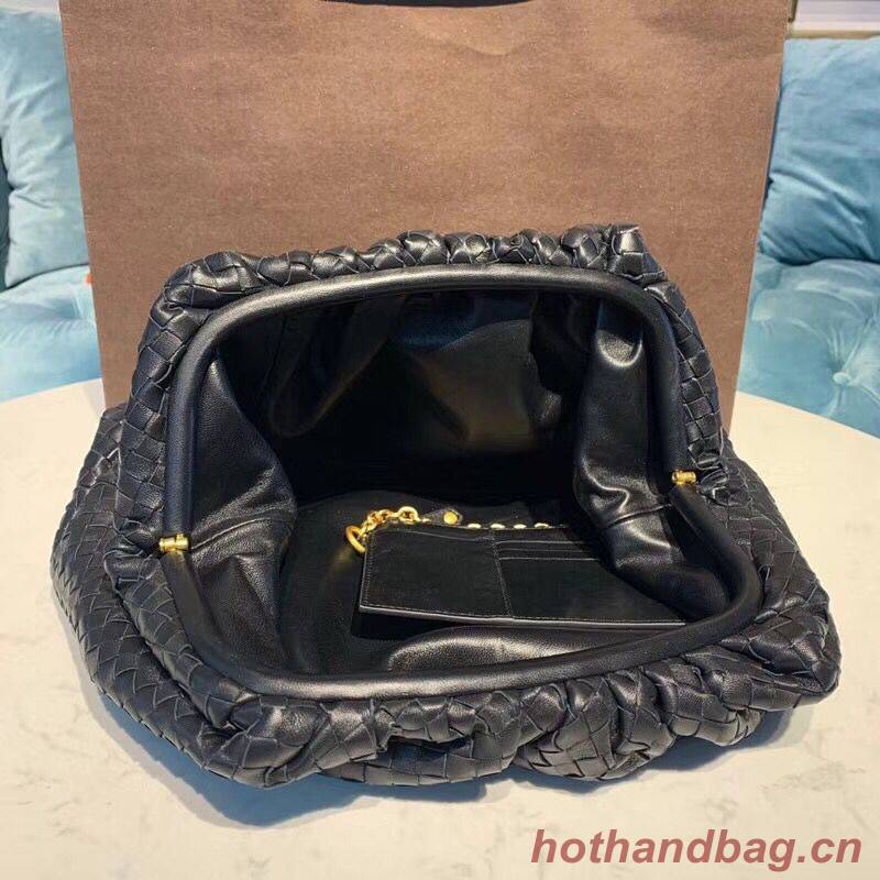 Bottega Veneta Sheepskin Weaving Original Leather BV3694 Black Bottega Veneta Sheepskin Weaving Original Leather BV3694 Black