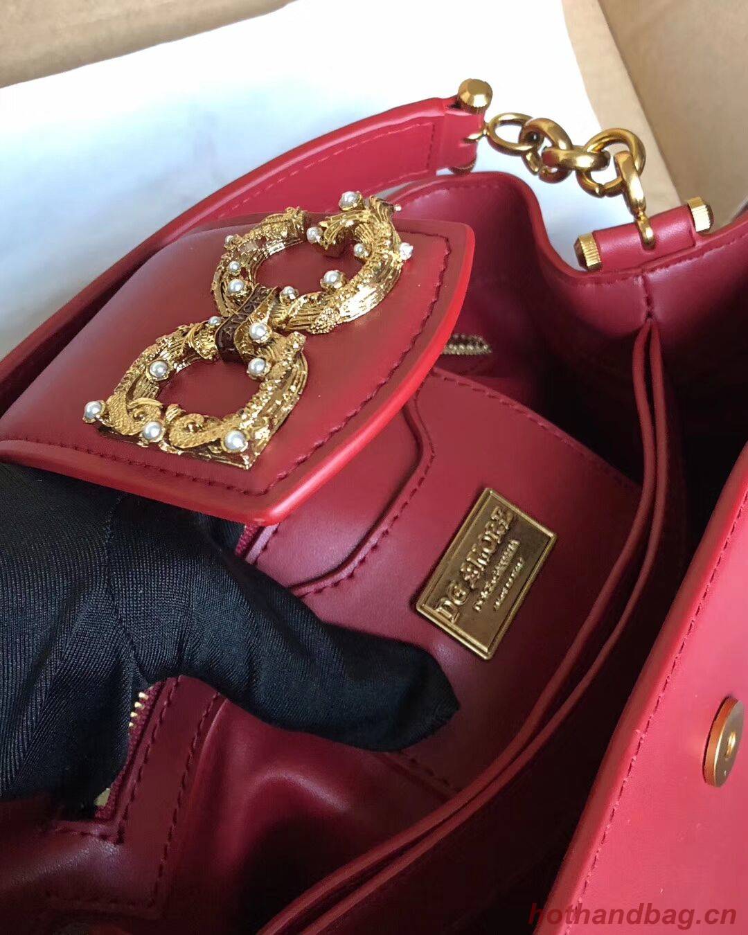 Dolce & Gabbana Origianl Leather Bag 4918 Burgundy Dolce & Gabbana Origianl Leather Bag 4918 Burgundy