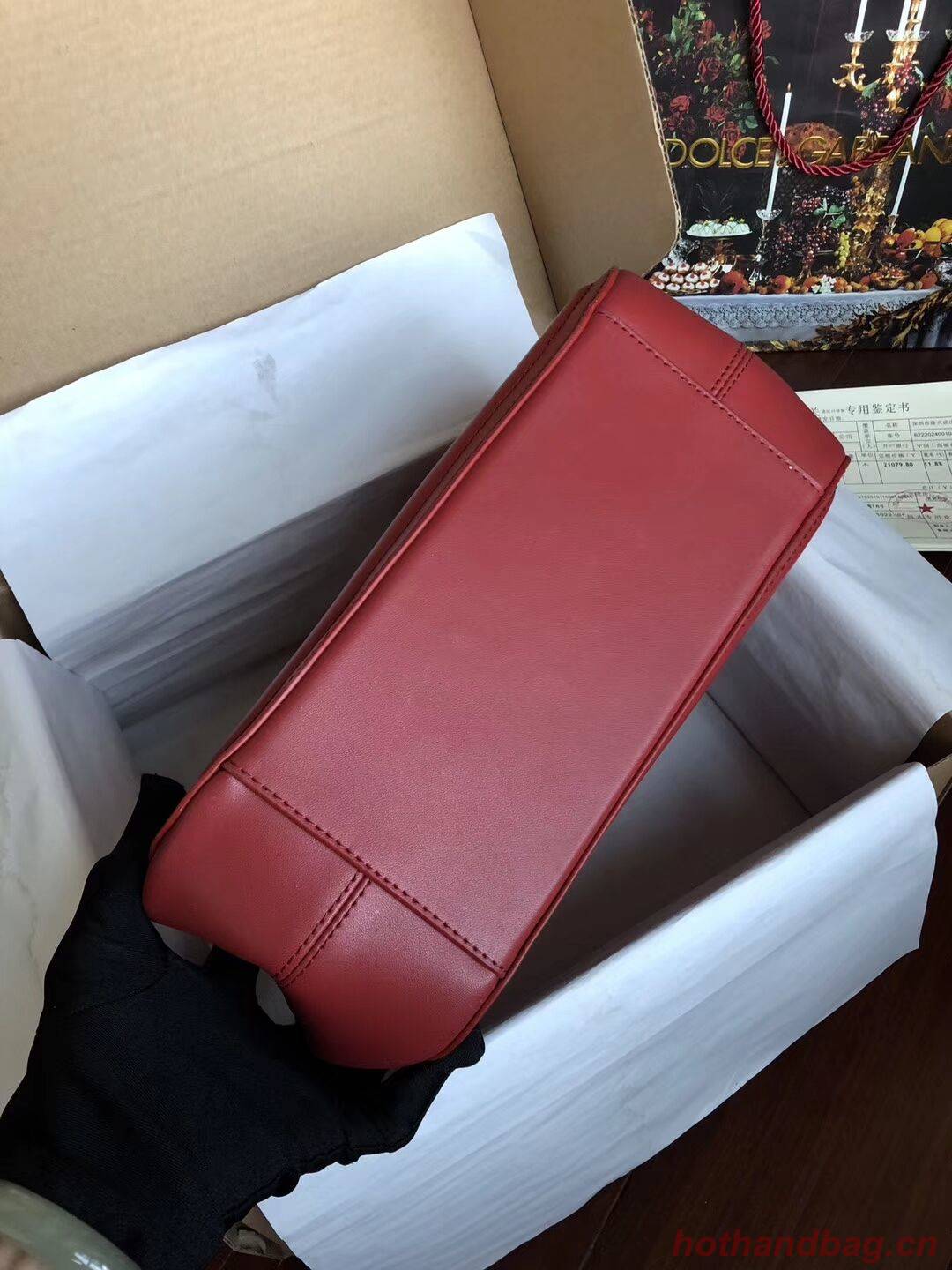 Dolce & Gabbana Origianl Leather Bag 4918 Burgundy Dolce & Gabbana Origianl Leather Bag 4918 Burgundy