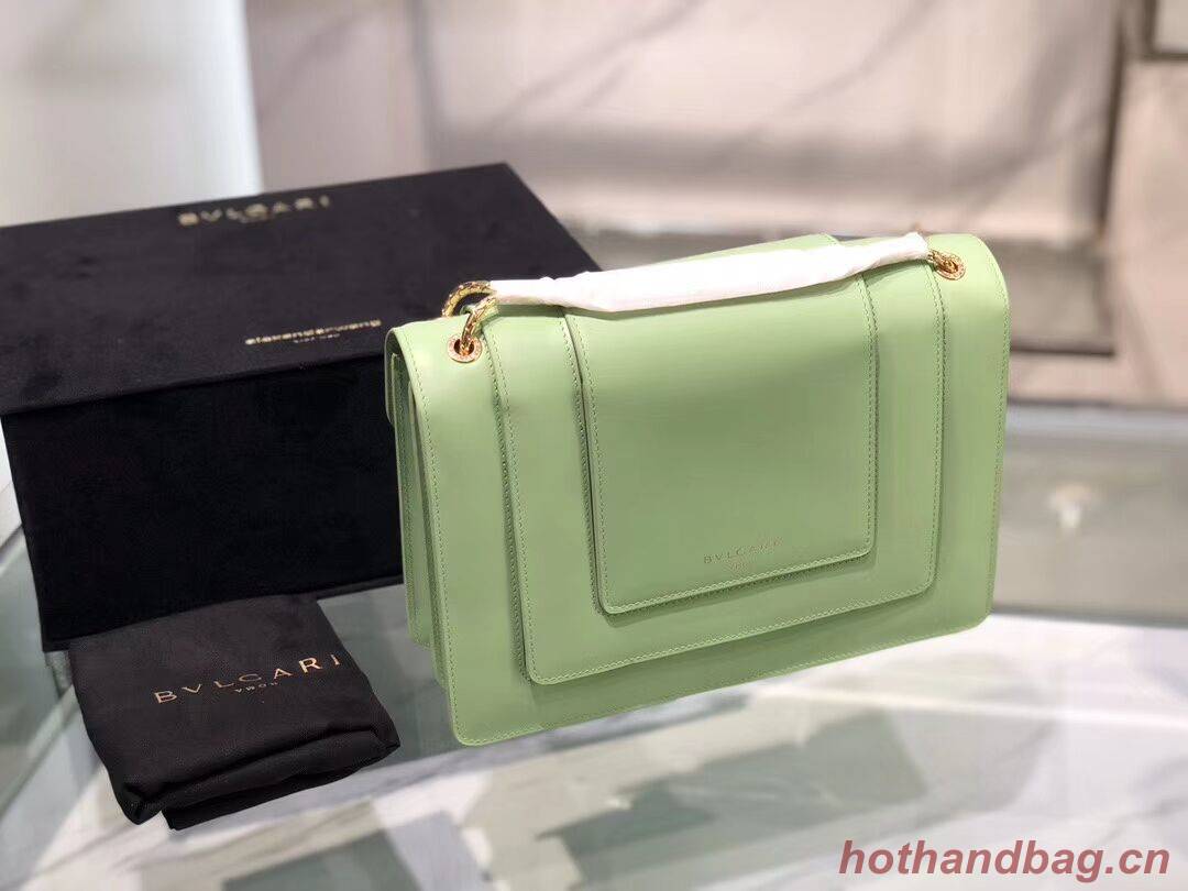 BVLGARI Serpenti Forever leather shoulder bag B288620 green BVLGARI Serpenti Forever leather shoulder bag B288620 green