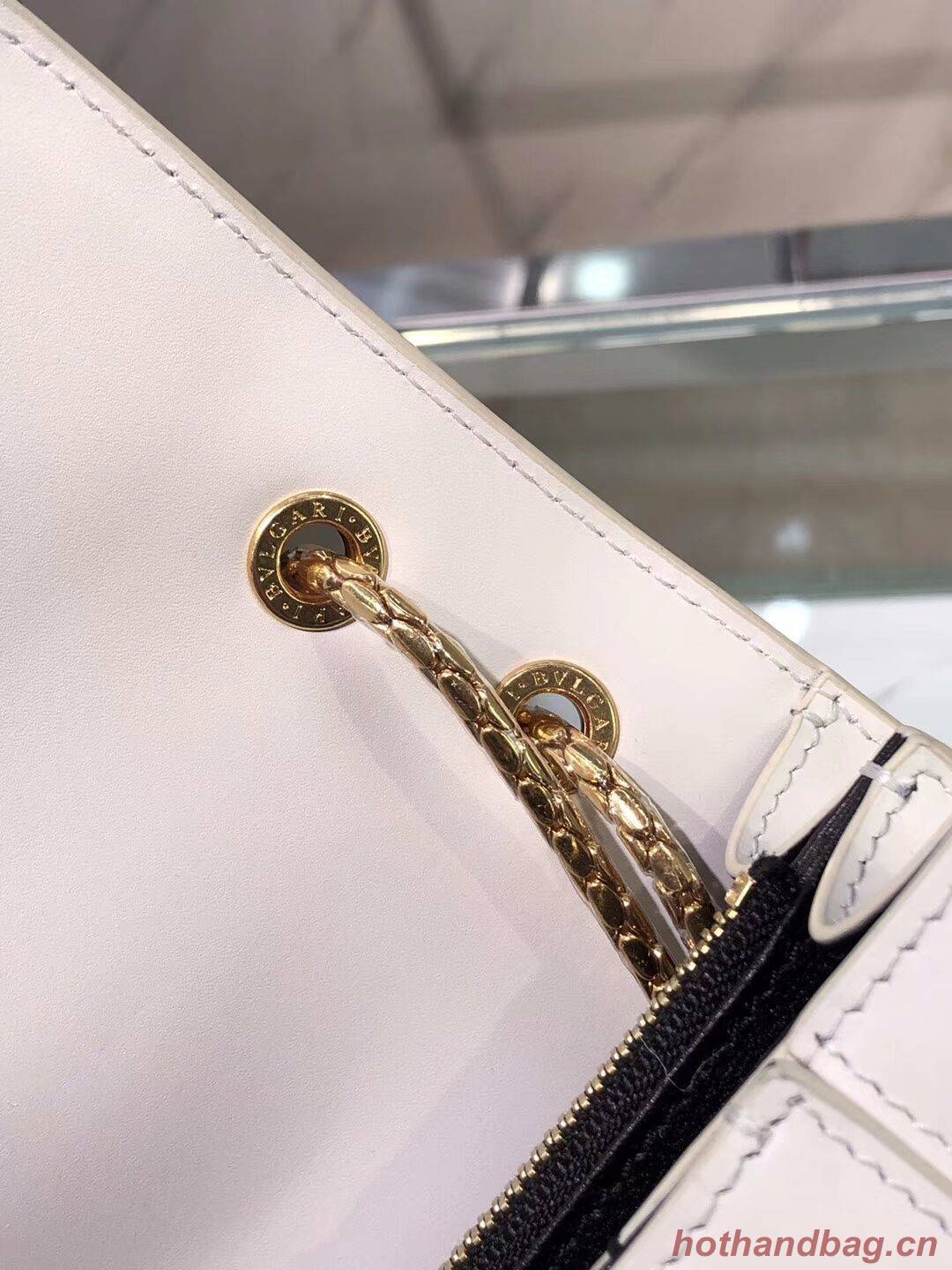 BVLGARI Serpenti Forever leather shoulder bag B288620 white BVLGARI Serpenti Forever leather shoulder bag B288620 white