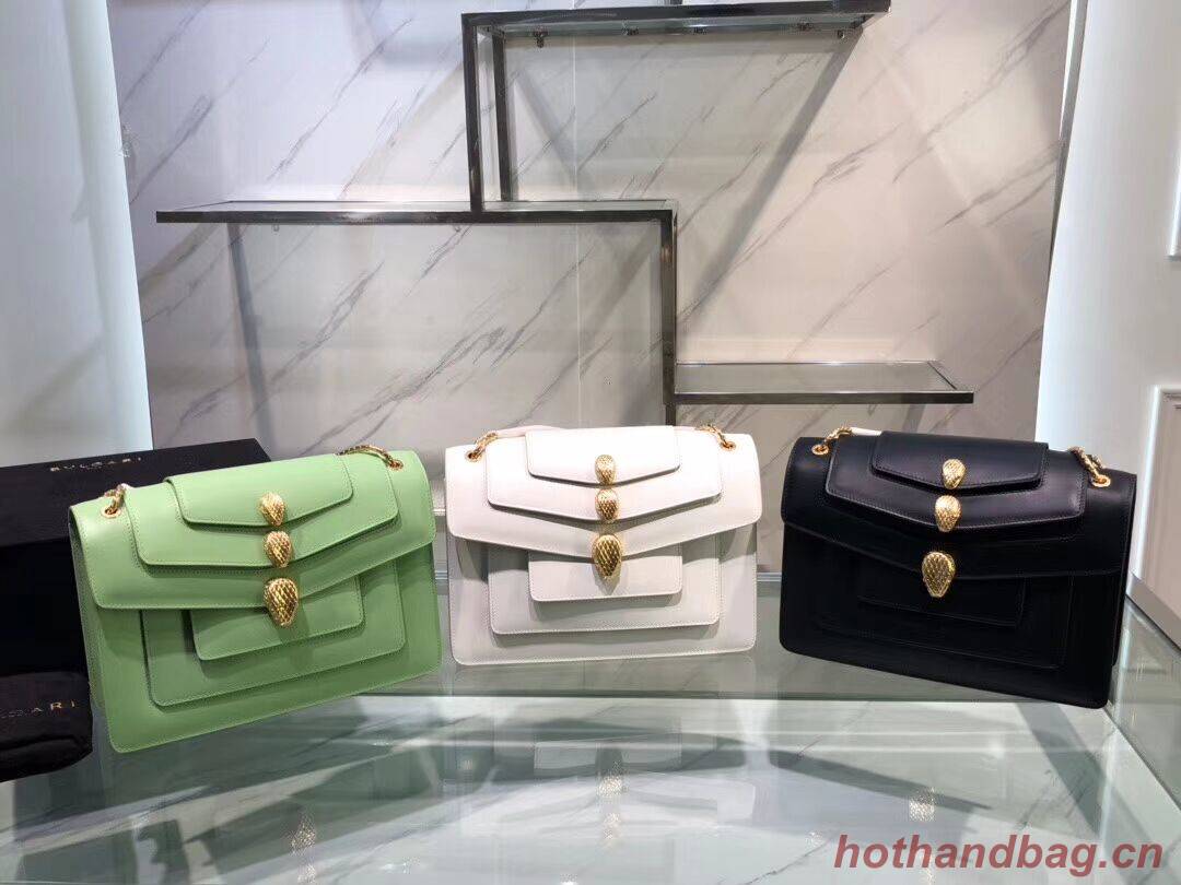 BVLGARI Serpenti Forever leather shoulder bag B288620 white BVLGARI Serpenti Forever leather shoulder bag B288620 white