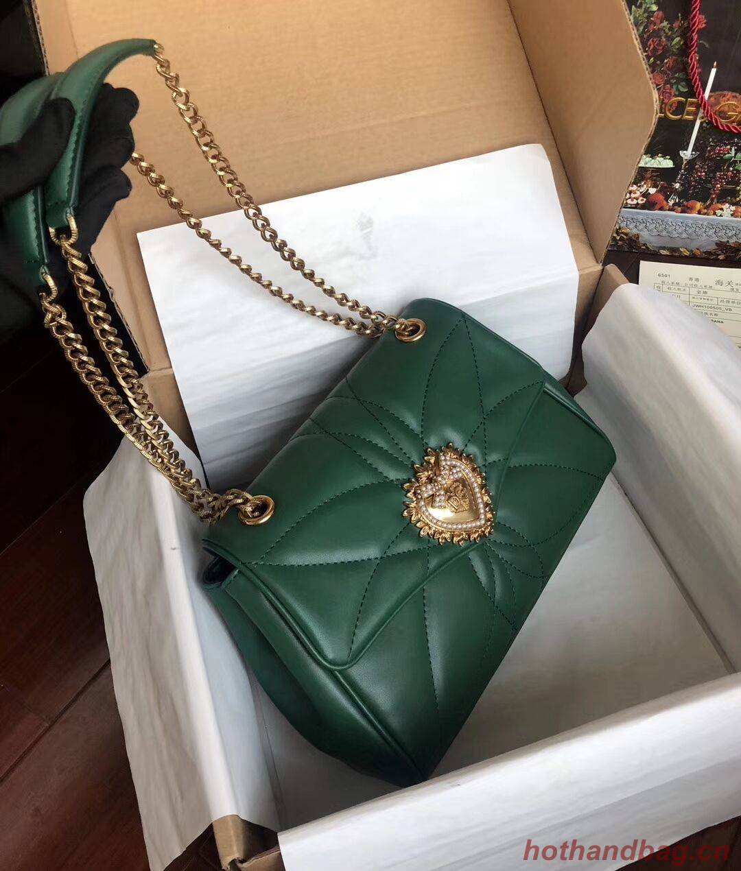 Dolce & Gabbana Origianl Leather Bag 4919 green Dolce & Gabbana Origianl Leather Bag 4919 green