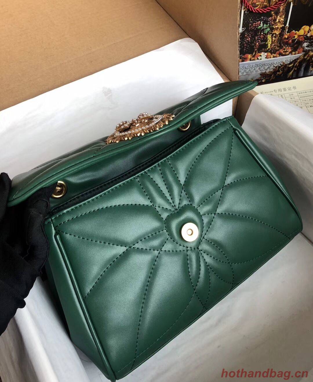 Dolce & Gabbana Origianl Leather Bag 4919 green Dolce & Gabbana Origianl Leather Bag 4919 green
