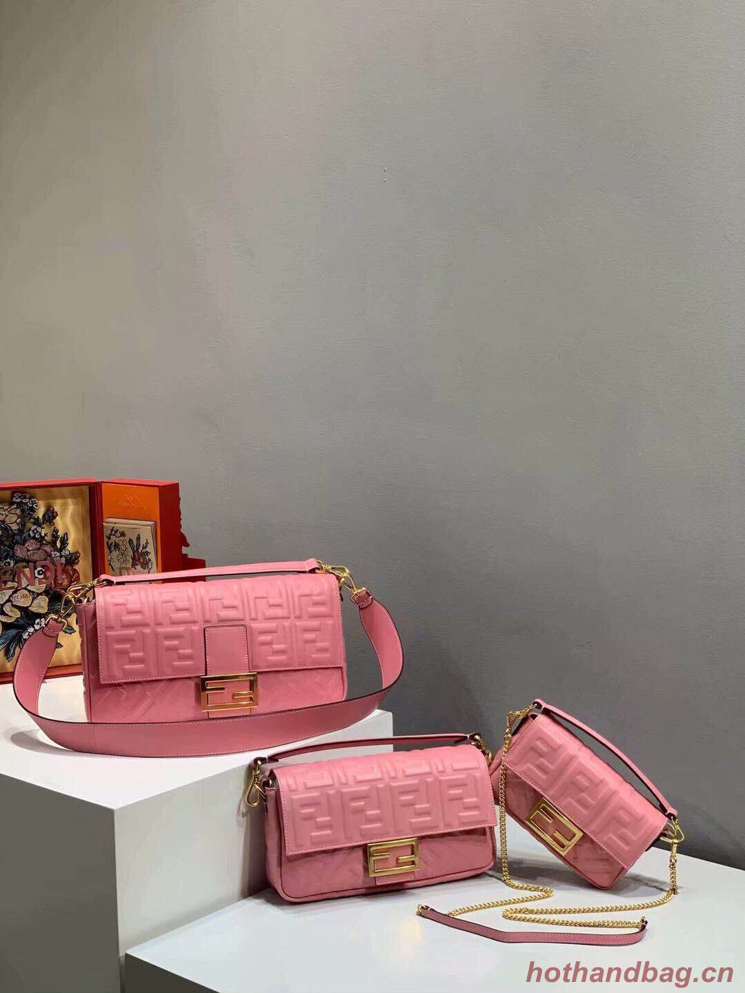 FENDI BAGUETTE large Shoulder Bag 8BR771A Pink FENDI BAGUETTE large Shoulder Bag 8BR771A Pink