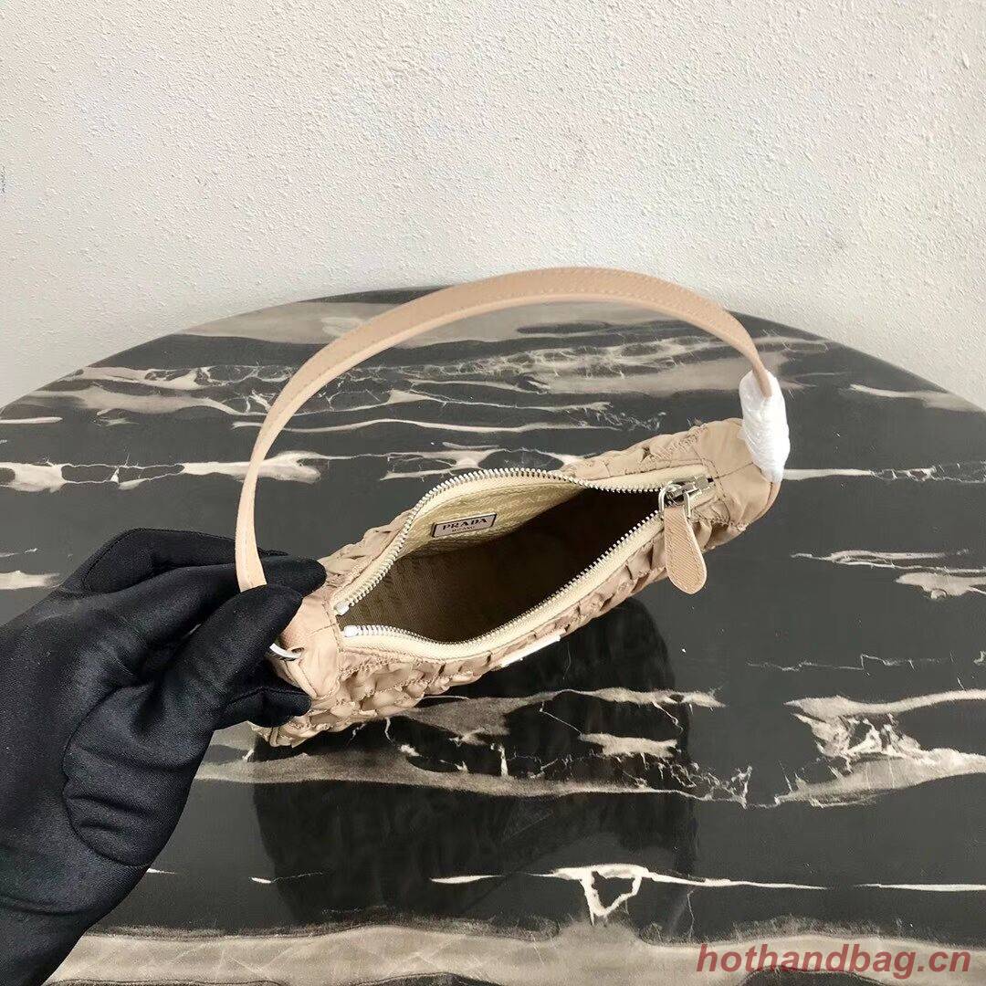 Prada Nylon and Saffiano leather mini bag 1NE204 Apricot Prada Nylon and Saffiano leather mini bag 1NE204 Apricot
